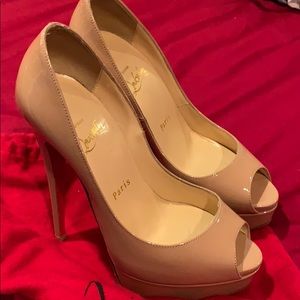 Louboutin Lady Peep Pumps